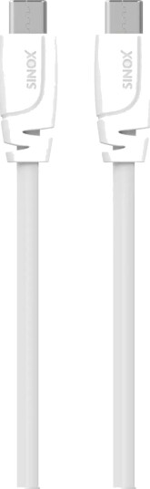Sinox Usb C 2.0-Kabel 2 M Hvit 2 M Usb C Usb C Usb 2.0 0,48 Gbit/Sek Hvit