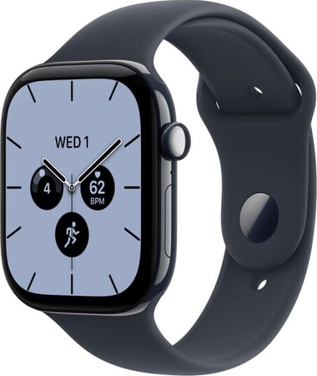 Apple Watch Series 12 46mm CEL (nattblå keramikk/marineblå Sport Band) S/M