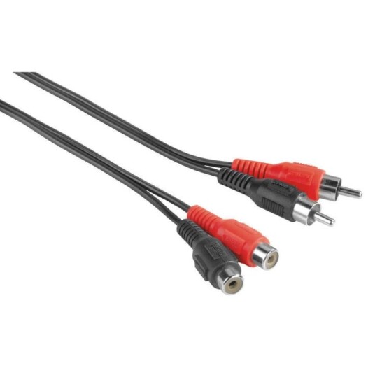Hama EXXTER Förl. 2xRCA-2xRCA 2,5 m 2xHane-2xHona