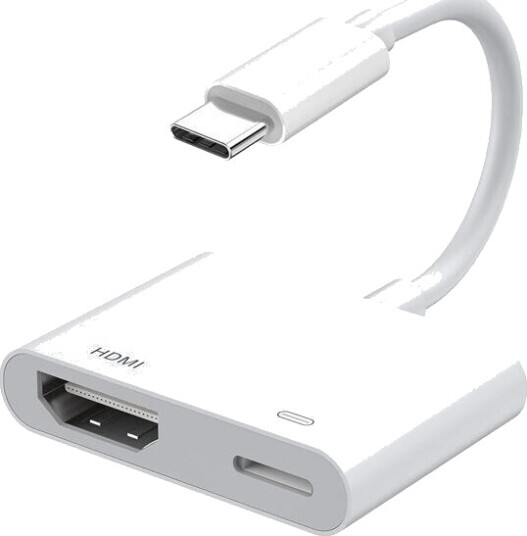 USB-C til HDMI + USB-C-adapter med høy oppløsning
