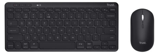 Trust Lyra Trådløst Tastatur og Mussett - Full størrelse - Svart Trust Lyra Trådløst Tastatur og Mussett - Full størrelse - Svart