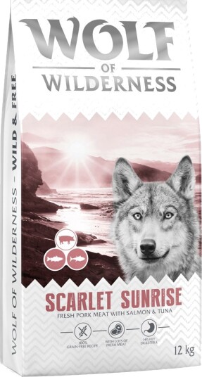 Wolf Of Wilderness Tørrfôr Scarlet Sunrise Laks & Tunfisk Kornfri Ny Oppskrift 12 kg