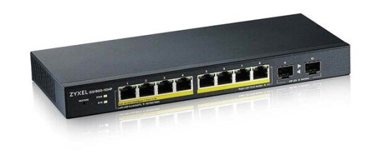 ZyXEL GS1900-10HP 8-port GbE Smart Managed PoE Switch with GbE Uplink (4718937587810)