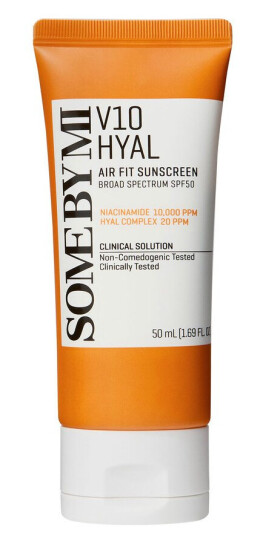 Some By Mi V10 Hyal Airfit Solkrem SPF50 med Hyaluronsyre 50 ml Some By Mi V10 Hyal Airfit Solkrem SPF50 med Hyaluronsyre 50 ml