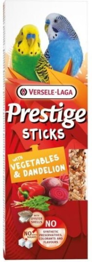Versele-Laga Prestige Sticks Small Parakeets Grønnsaker & Løvetann 60 G