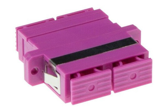 Act Fiber Optic Sc Duplex Adapter Multimode Om4. Connectors: Sc/Sc Sc Duplex Adapter Om4 Violet (Ea3004)