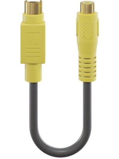 Goobay S-Video til RCA Video Kabeladapter 20cm Svart