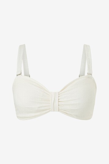 Zizzi Bikini BH sAlina Bandeau Top Hvit
