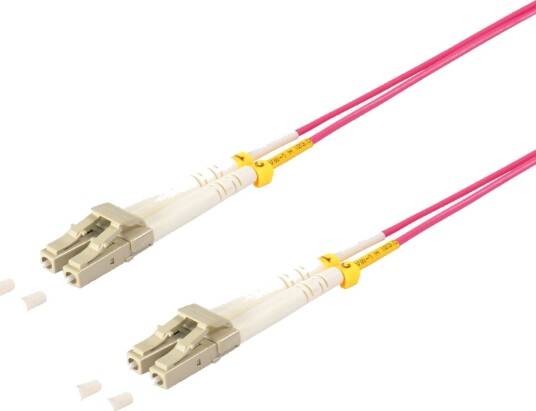 S/Conn Kvalitets Fiberoptisk Dupleks Patchkabel Lc Til Lc Om4 Fiolett 3,0 M 166779244
