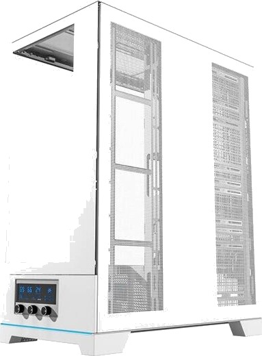 Darkflash DY451L Miditower Kabinett uten vifter Hvit Darkflash DY451L Miditower Kabinett uten vifter Hvit