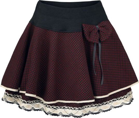 Innocent Kort skjørt Aya Bow S til 4XL Damer svart rød