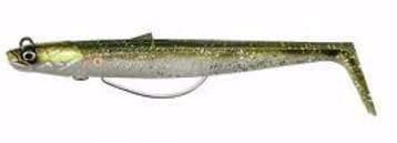 Savage Gear Sandeel V2 14cm 33g Sinking Green Silver 2+1 Savage Gear Sandeel V2 14cm 33g Sinking Green Silver 2+1