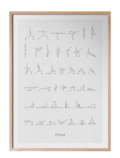 Kunskapstavlan® Yoga   Multi/patterned   50X70