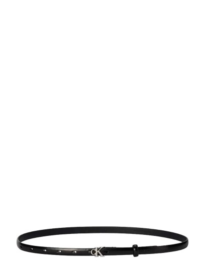 Calvin Klein Round Ck Buckle Smooth 15Mm   Black   100