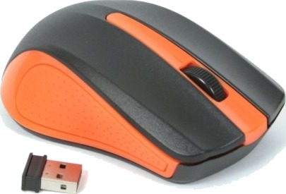 Omega OM-419 Ambidekstriøs Laser Trådløs Mus 1000 DPI OM0419O Black/Orange