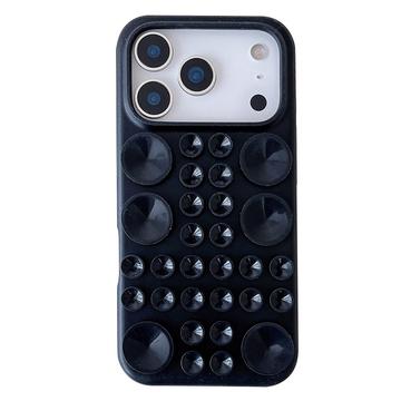 iPhone 17 Pro Silikon deksel med sugekopp   svart