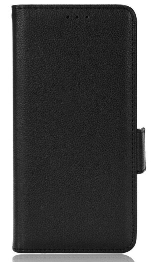 INCOVER Doogee N40 Pro PU Litchi Skin Flip Deksel med Lommebok - Svart