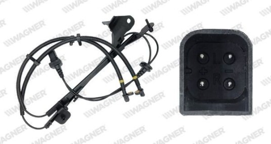 Sensor, ABS WAGNER ABS00108