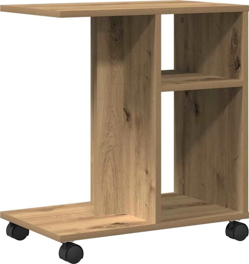 Sideslett med hjul Artisan Eik 50x30x55 cm Laget av tre