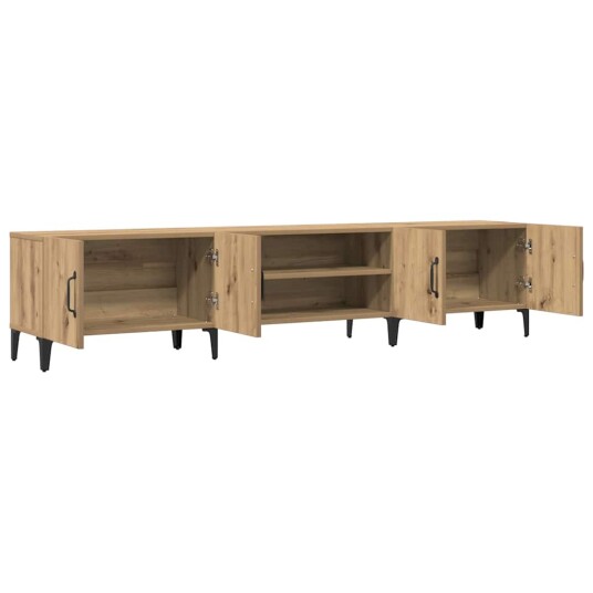 TV benk artisan eik 180x31,5x40 cm konstruert tre TV benk artisan eik 180x31,5x40 cm konstruert tre