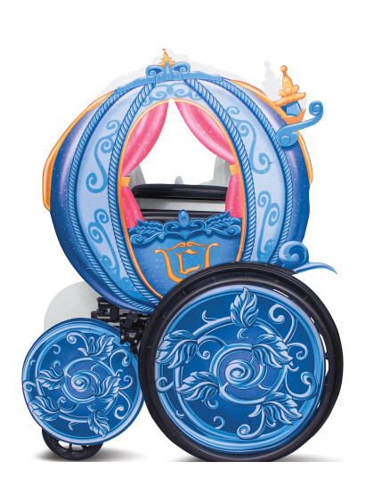 Disguise Disney Princess Carriage Adaptive Wheelchair Cover - Multi/patterned - ONE SIZE