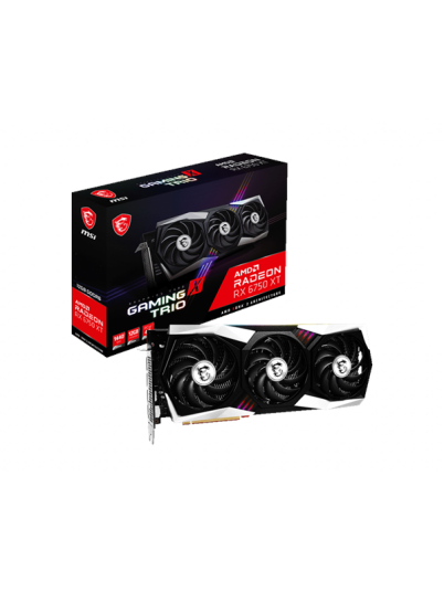 MSI Radeon RX 6750 XT GAMING X TRIO 12GB GDDR6 - 12GB GDDR6 RAM - Grafikkort