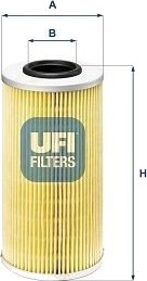 Oljefilter UFI 25.663.00 Oljefilter UFI 25.663.00