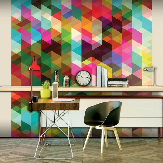Fototape Colourful Geometry 200x154 - Artgeist sp. z o. o.