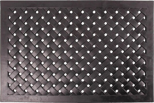 GardenLife  Dørmatte flettet gummi 76x46