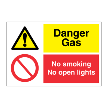 Jo Safety Danger Gas -No smoking No open lights IMO Combi sign 120031 Jo Safety Danger Gas -No smoking No open lights IMO Combi sign 120031