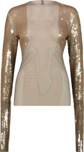 Rick Owens Dame Topper Beige M,