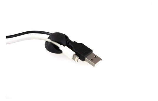 Eletra Cable Clip for 2 Cable 6 pack bk