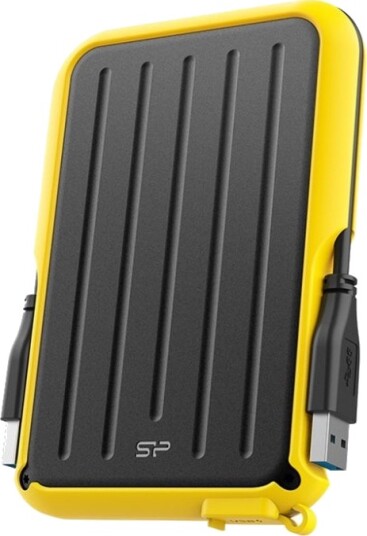 Silicon Power Armor A66 Ekstern Harddisk 2 TB USB 3.2 Svart/Gul