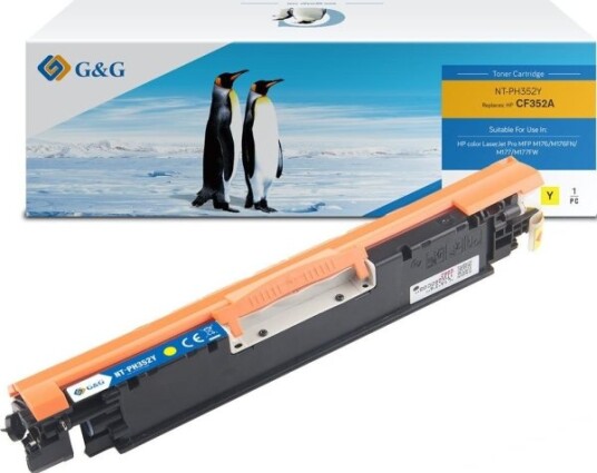 G&G G&G Toner Compatible With Cf352a Yellow 1000S Nt-Ph352y Hp 130A For Hp Color Laserjet Pro M176n M177fw N