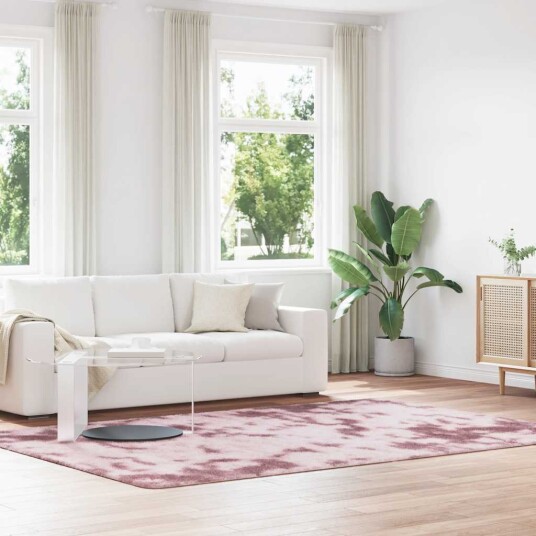 Flossteppe med lang luv NAVARRA støvet rosa 200x290cm polyester 8721158558350