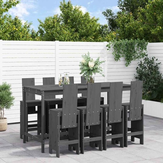  Hagebarsett 9 deler grå heltre furu 3157789