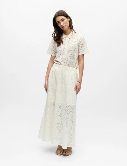 Object Objbianca Mw Lo Long Skirt Noos White XL Object Objbianca Mw Lo Long Skirt Noos White XL