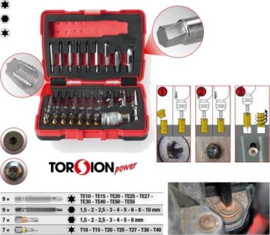 Ks Tools Skrutrekker-Sett 34 Deler 1/4" Torx og Sekskant Ks Tools Skrutrekker-Sett 34 Deler 1/4" Torx og Sekskant