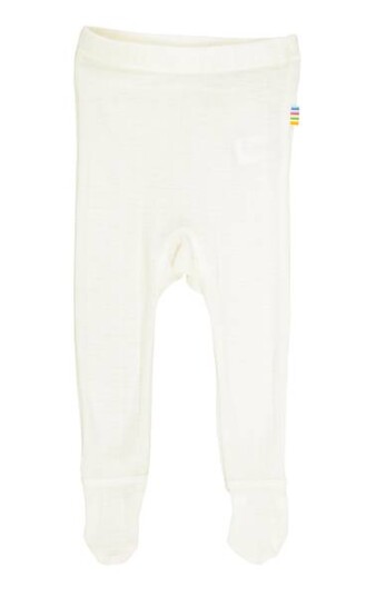 Joha ull/silke leggings med fot - natur Joha ull/silke leggings med fot - natur