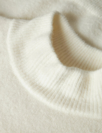 LMTD Nlfriaa Ls Short Turtleneck Knit Cream 134 140 LMTD Nlfriaa Ls Short Turtleneck Knit Cream 134 140