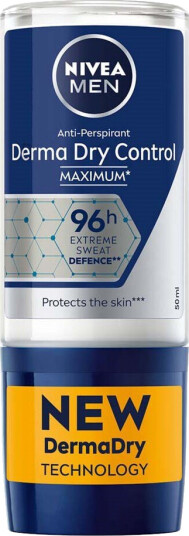 NIVEA MEN Deo Derma Dry Control Male Roll-on 50 ml