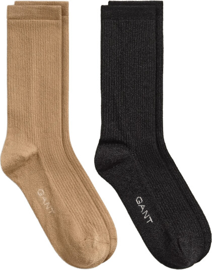 Gant Metallic Sock 2 Pack Gb   Beige   39 41