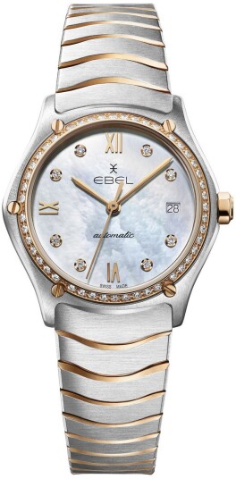 Ebel Dameklokke 1216526 Classic Hvit/18 karat rosé gull Ø29 mm