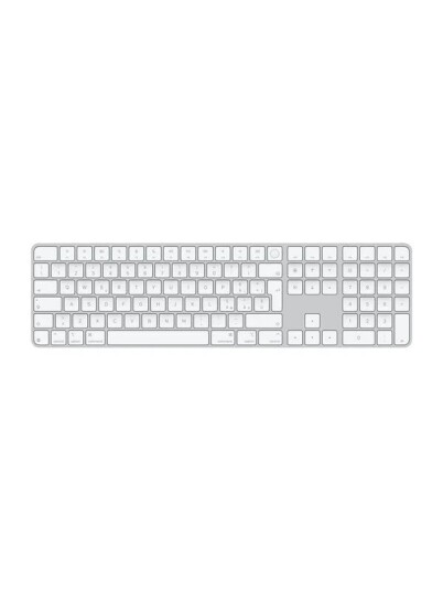 Apple Magic Keyboard With Touch Id And Numeric Keypad - Tastatur - Usb-C - Trådløs - Bluetooth - Qwerty - Italiensk - Hvite Taster