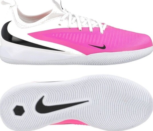 Nike Phantom 6 Academy Low Cut Ic Breakout Hvit/svart/rosa Barn Innendørs (Ic) størrelse 35½
