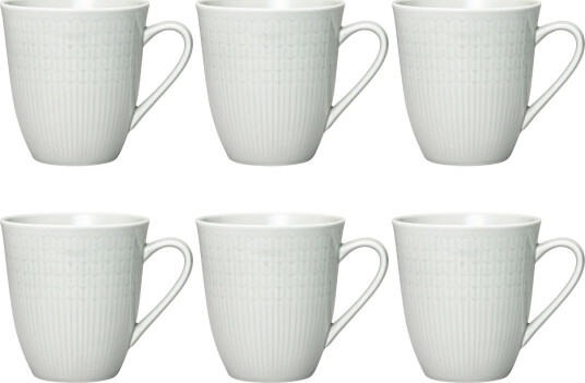 Rörstrand Swedish Grace stor kopp 6 pk Tåke grå Rörstrand Swedish Grace stor kopp 6 pk Tåke grå