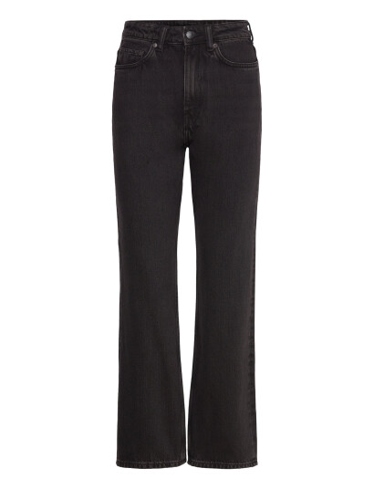 Weekday Rowe Super High Waisted Regular Straight Leg Jeans - Black - 25 x 32 Weekday Rowe Super High Waisted Regular Straight Leg Jeans - Black - 25 x 32