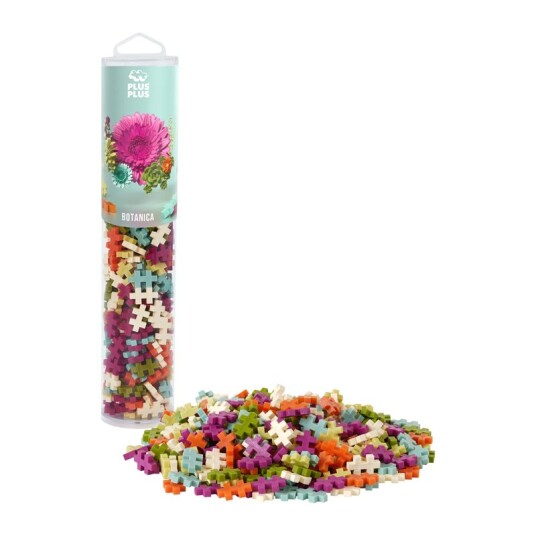 Plus-Plus Mix Byggesett i Tube 240 Brikker Botanica