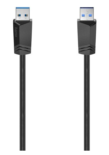 Hama Kabel USB A-A Svart 1.5m