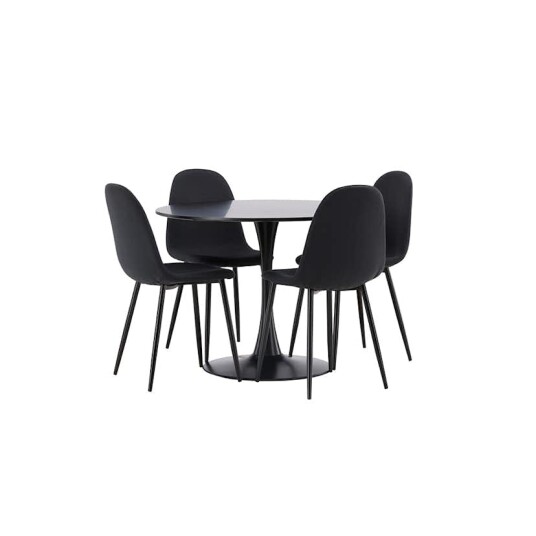 Venture Home Spisegruppe Venture Home Glade Ø 100 cm med 4 Polar Stoler GR22905